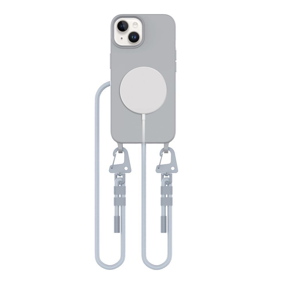 Tech-Protect MagNecklace MagSafe apvalks iPhone 15 - pelēks