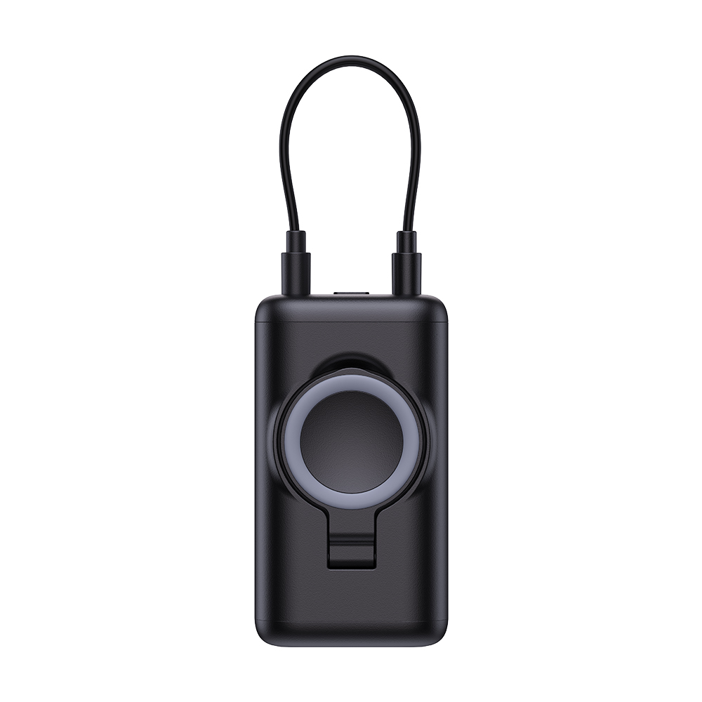 Joyroom JR-W13 5000mAh Bezvadu Portatīvais lādētājs Apple Watch + USB-C un Lightning - melns