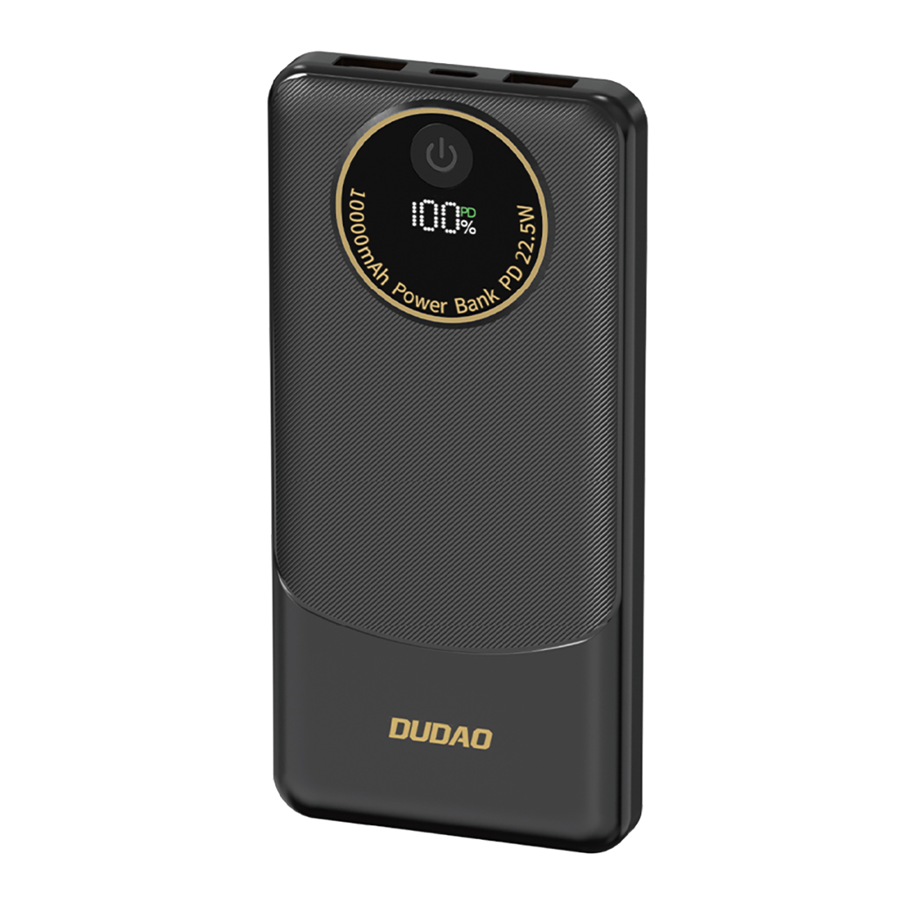 Portatīvais lādētājs Dudao K12 10000mAh PD22.5W USB-A, USB-C - melna