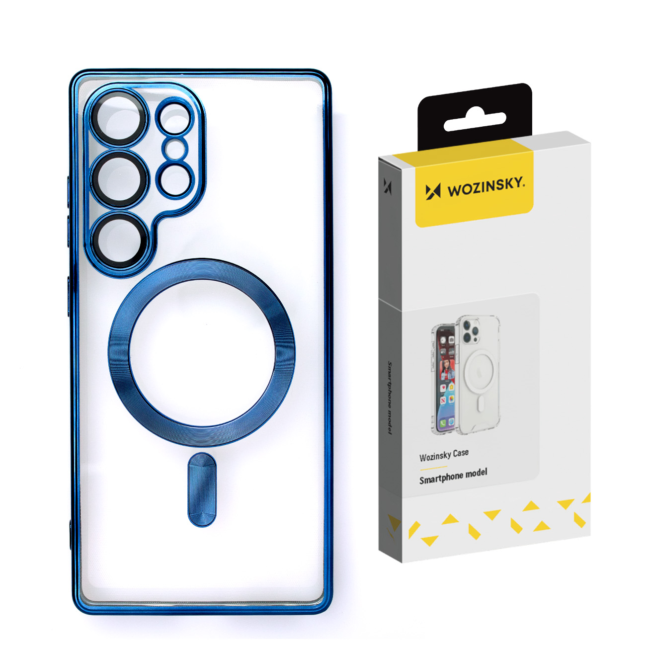 Wozinsky Pārklāts viedtālruņa apvalks ar Magnētisko Samsung Galaxy S25 Ultra - Zils