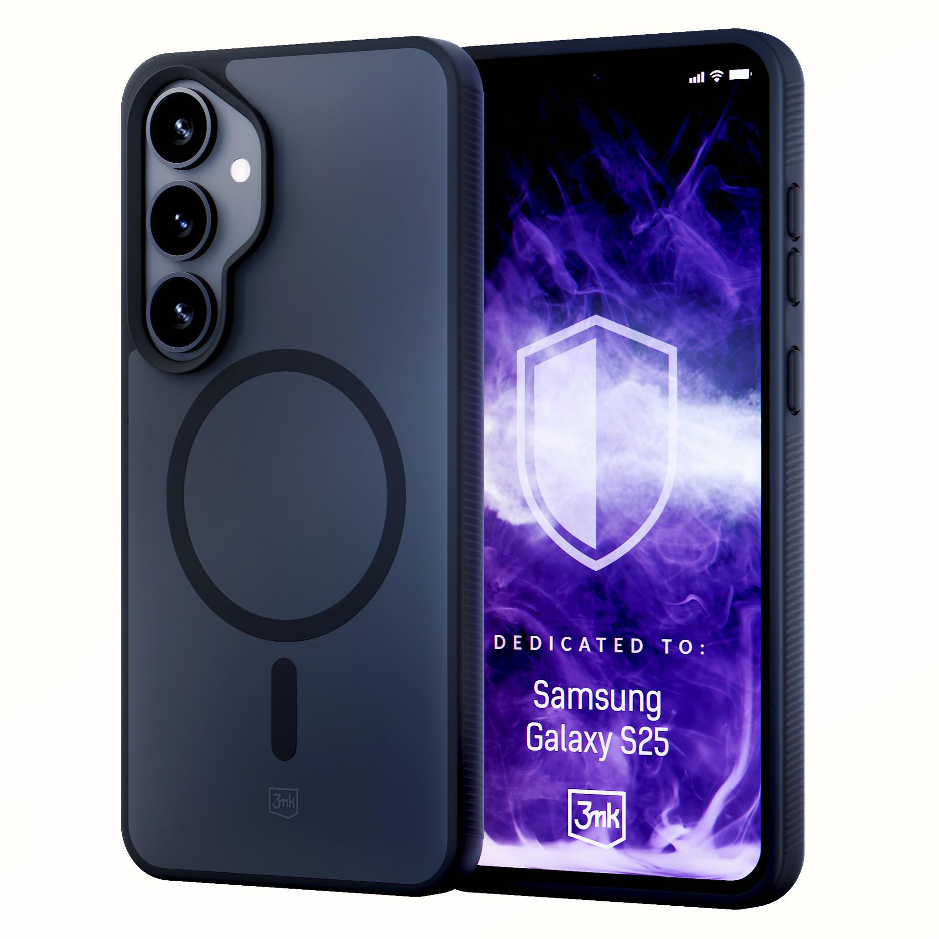 3mk dūmakains magnētiskais viedtālruņa apvalks Samsung Galaxy S25 - melns