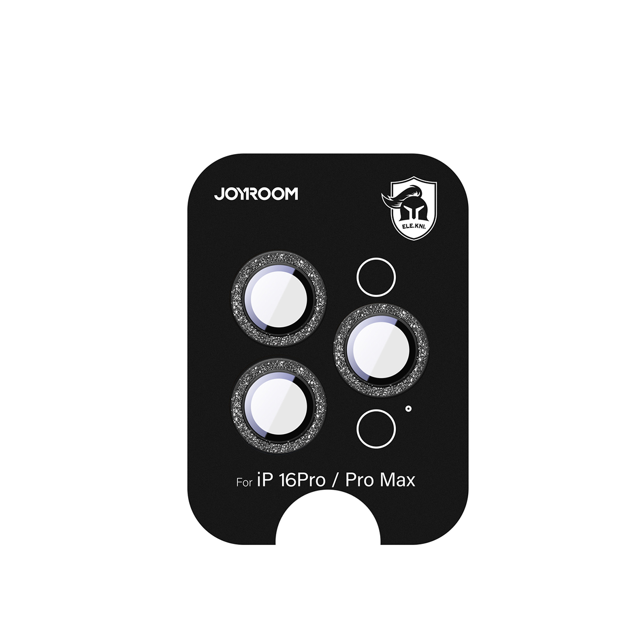 Joyroom JR-MSF0303 Aizsargstikls iPhone 16 Pro/16 Pro Max lēcām - melna