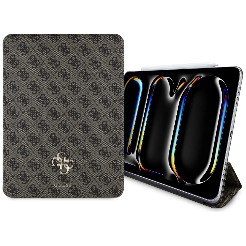 Guess GUFC13PM24PS4SGW iPad Pro 13" 2024 brūns Magnētiskais 4G Liels Logotips