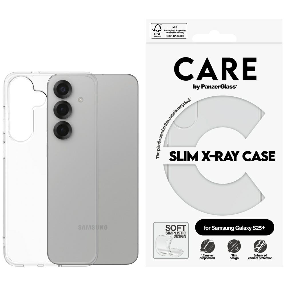 CARE by PanzerGlass Modes X-Ray viedtālruņa apvalks Samsung Galaxy S25+ - Caurspīdīgs