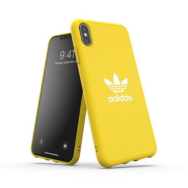 Adidas veidots apvalks auduma apvalks iPhone Xs Max - dzeltens