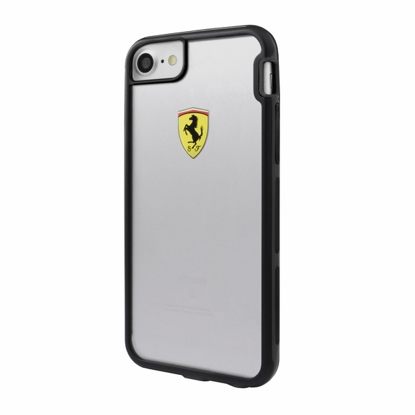 Ferrari Racing triecienizturīgs viedtālruņa apvalks iPhone 7 / 8 / SE 2020 / SE 2022 - Caurspīdīgs