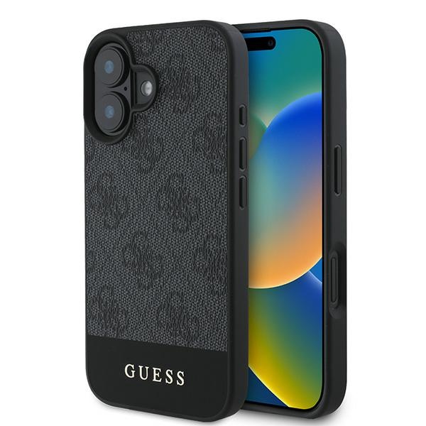 Guess 4G apakšējā svītra viedtālruņa apvalks iPhone 16 Plus 6.7" - pelēka