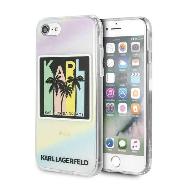 Karl Lagerfeld California Dreams viedtālruņa apvalks iPhone 7 / 8 / SE 2020 / SE 2022 - daudzkrāsains