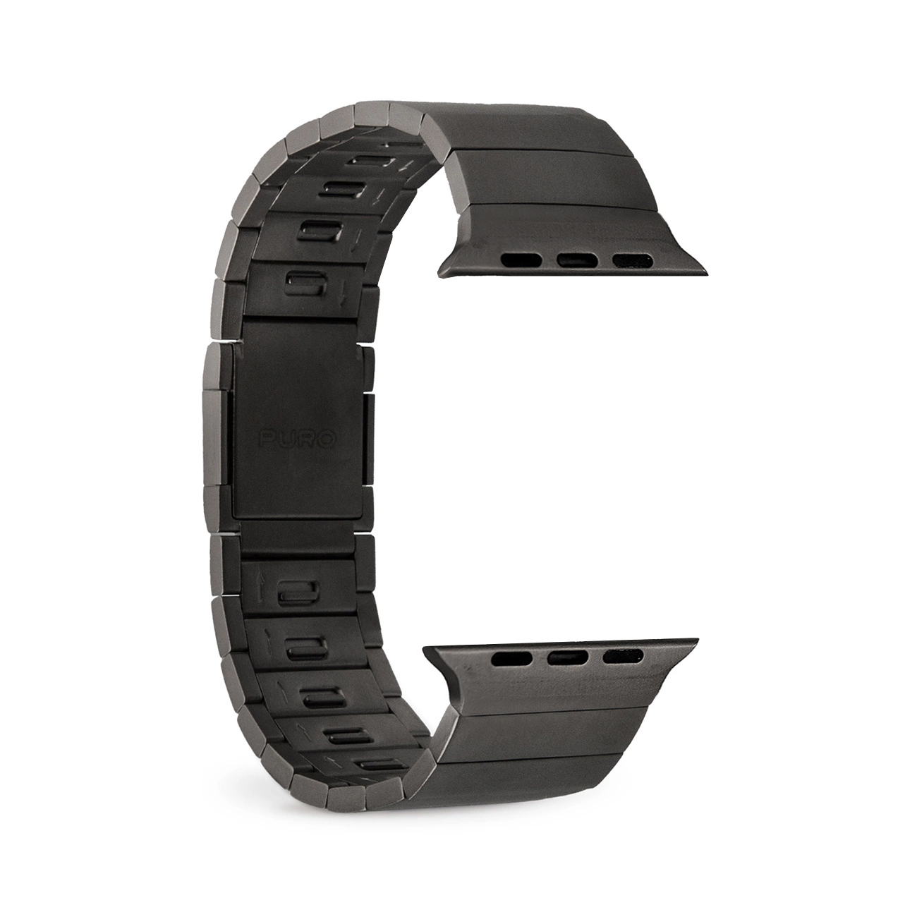 Puro TITAN Nerūsējošā tērauda Apple Watch siksna 42/44/45/49mm - melna