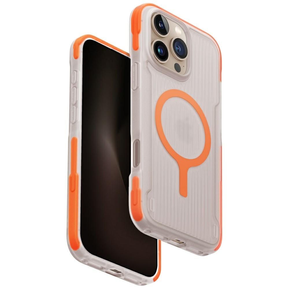 Uniq Combat Active Magclick viedtālruņa lādēšanas apvalks iPhone 16 Pro Max - oranžs