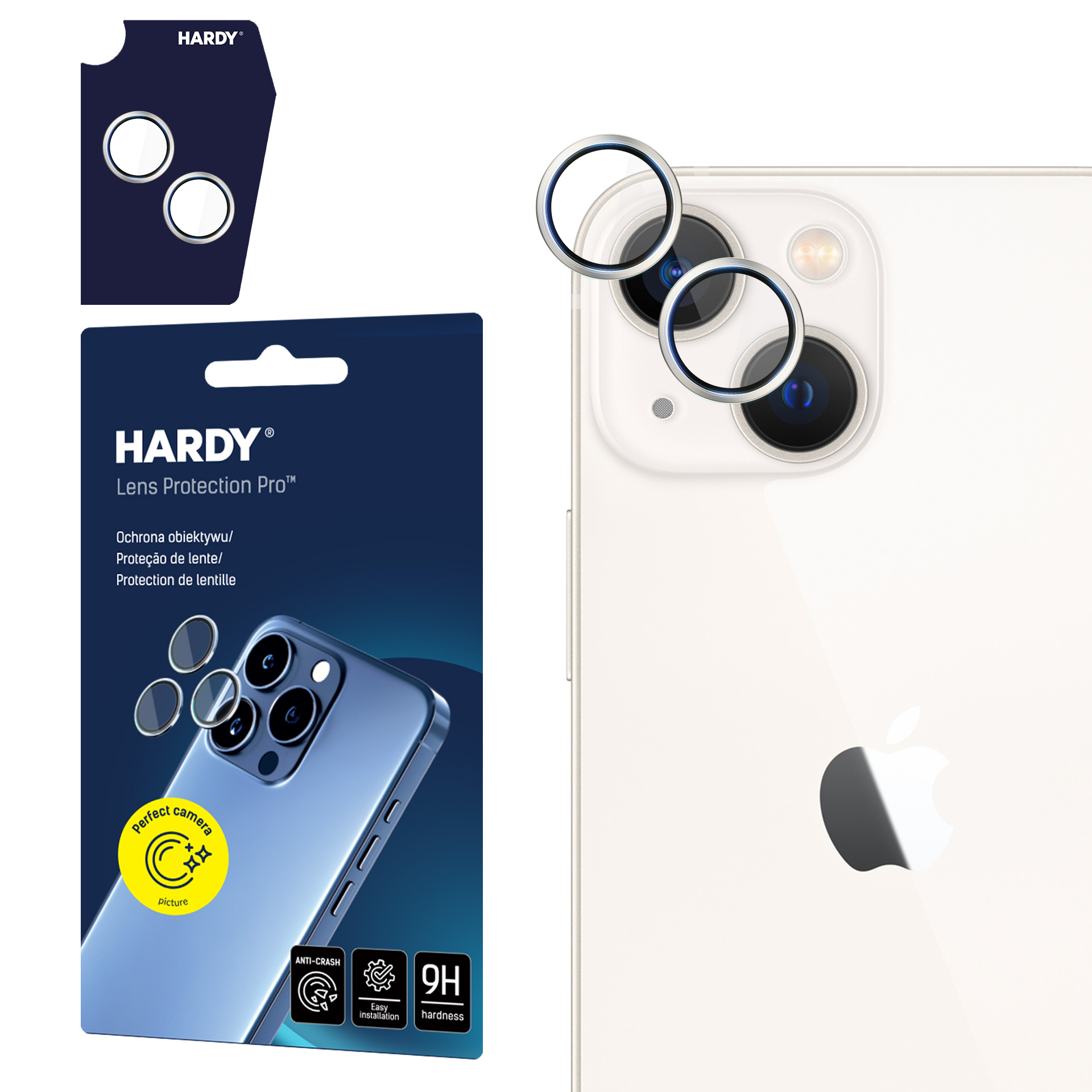 3mk HARDY objektīva aizsardzība Pro stikls Apple iPhone 13 Mini / 13 - Sudraba