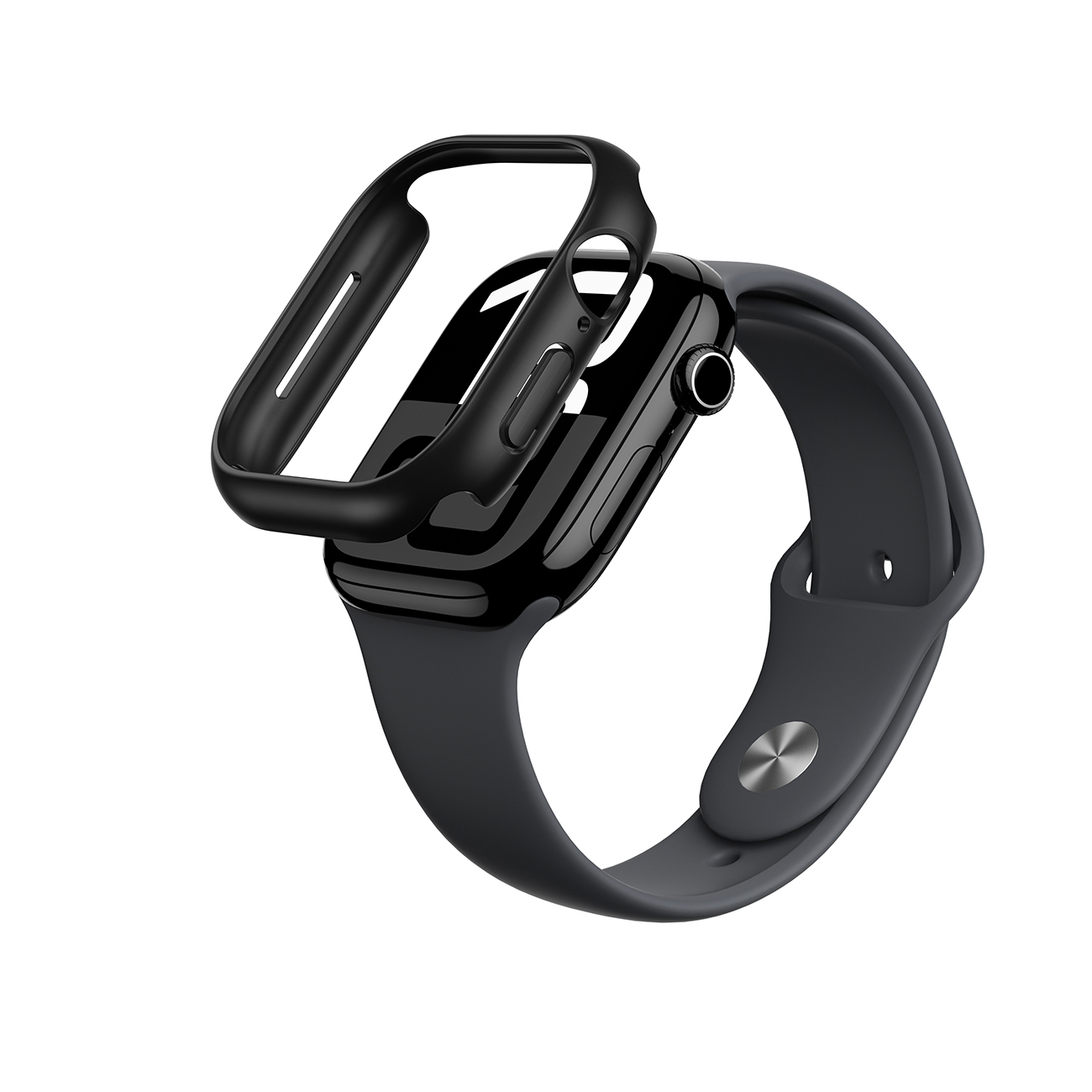 AmazingThing Minimal apvalks Apple Watch 46mm – Melns
