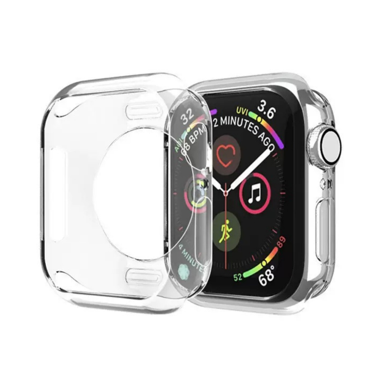 Īpaši caurspīdīgs viedtālruņa apvalks Apple Watch 44mm (Series 4/5/6/SE) - Caurspīdīgs