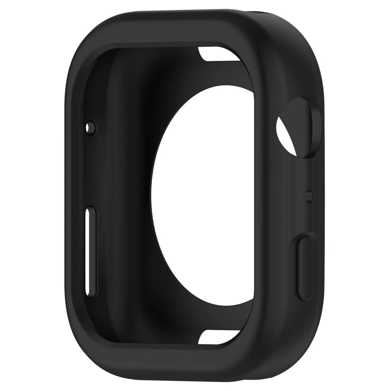 Silikona viedtālruņa apvalks Apple Watch 44 mm (Series 4/5/6/SE) - melns