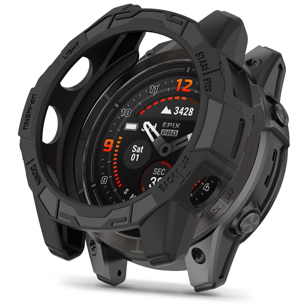 Tech-Protect Defense Air apvalks Garmin Fenix 7 / 7 Pro - melns