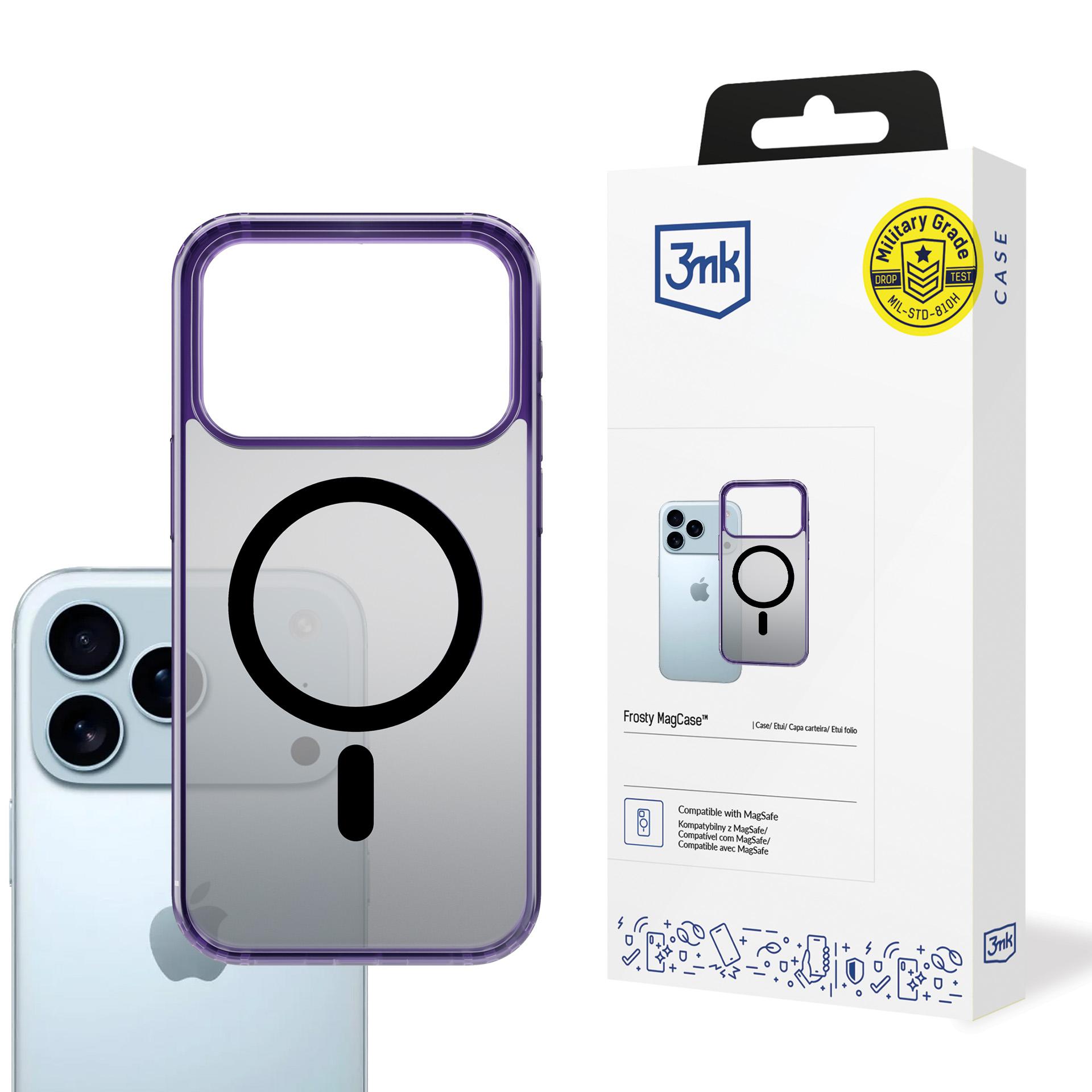 3mk Frosty MagCase viedtālruņa apvalks iPhone 17 Pro Max – violets