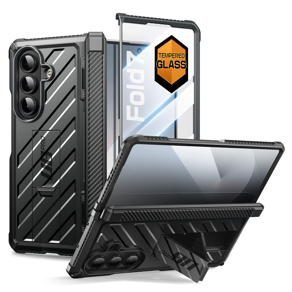 Supcase Unicorn Beetle Pro viedtālruņa apvalks Samsung Galaxy Z Fold 7 - melns