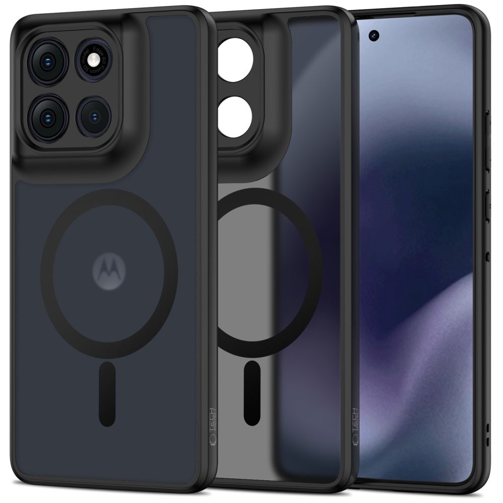 Tech-Protect MagMat MagSafe viedtālruņa apvalks Motorola Moto G86 5G - matēti melns