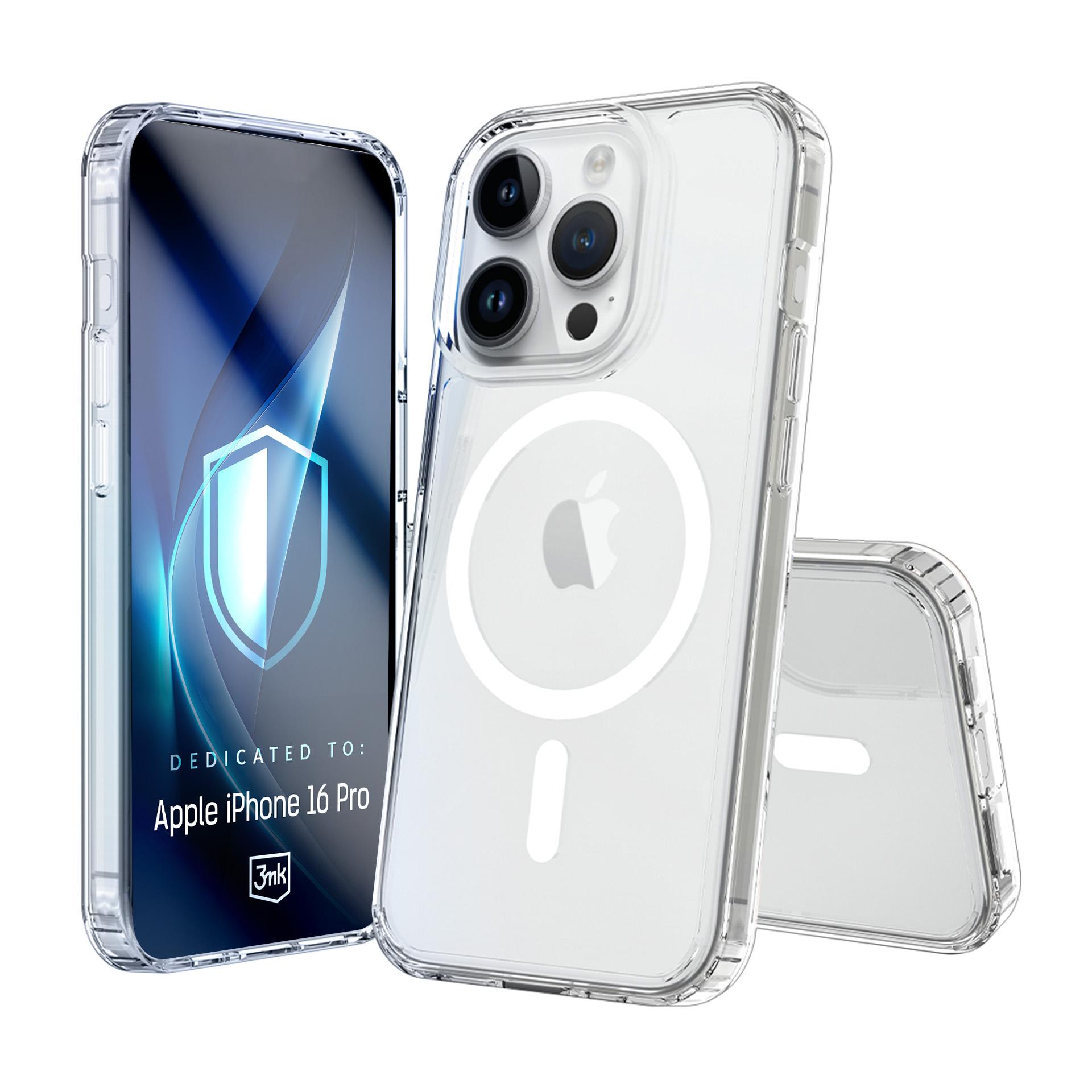 3mk Armor MagCase Viedtālruņa apvalks iPhone 16 Pro - skaidrs