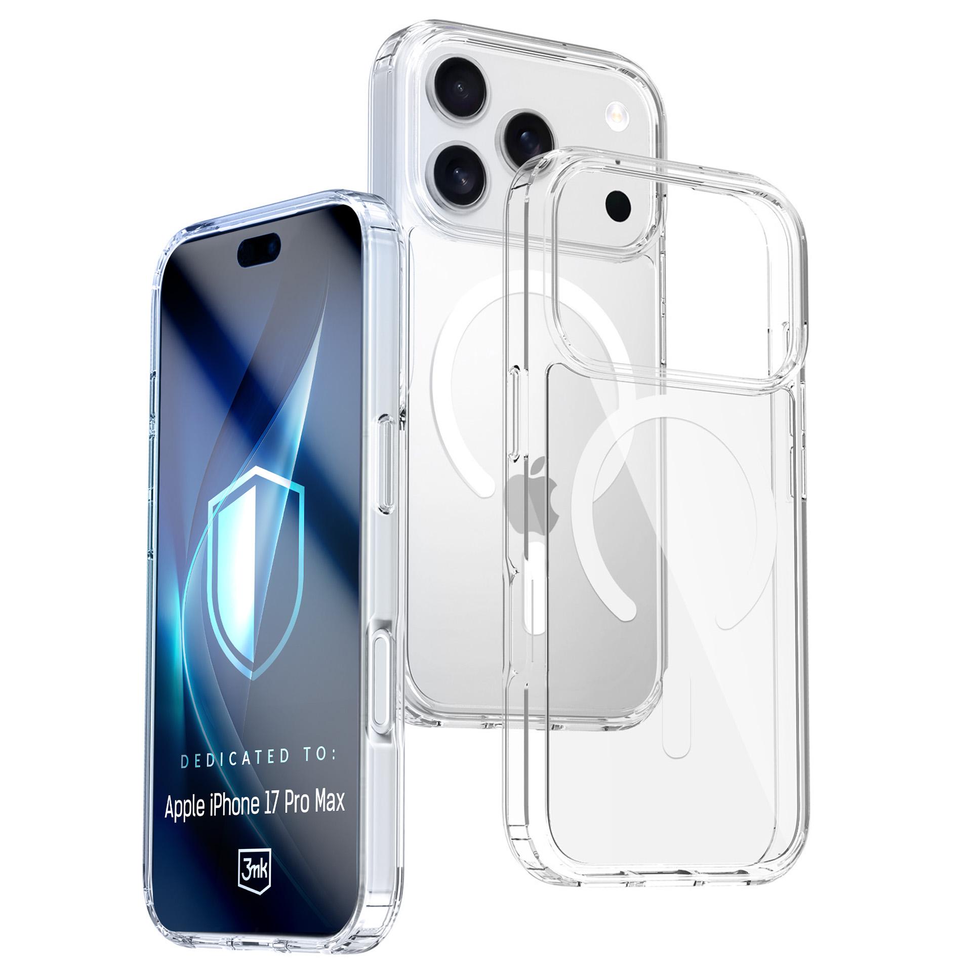 3mk Armor MagCase Viedtālruņa apvalks iPhone 17 Pro Max - skaidrs