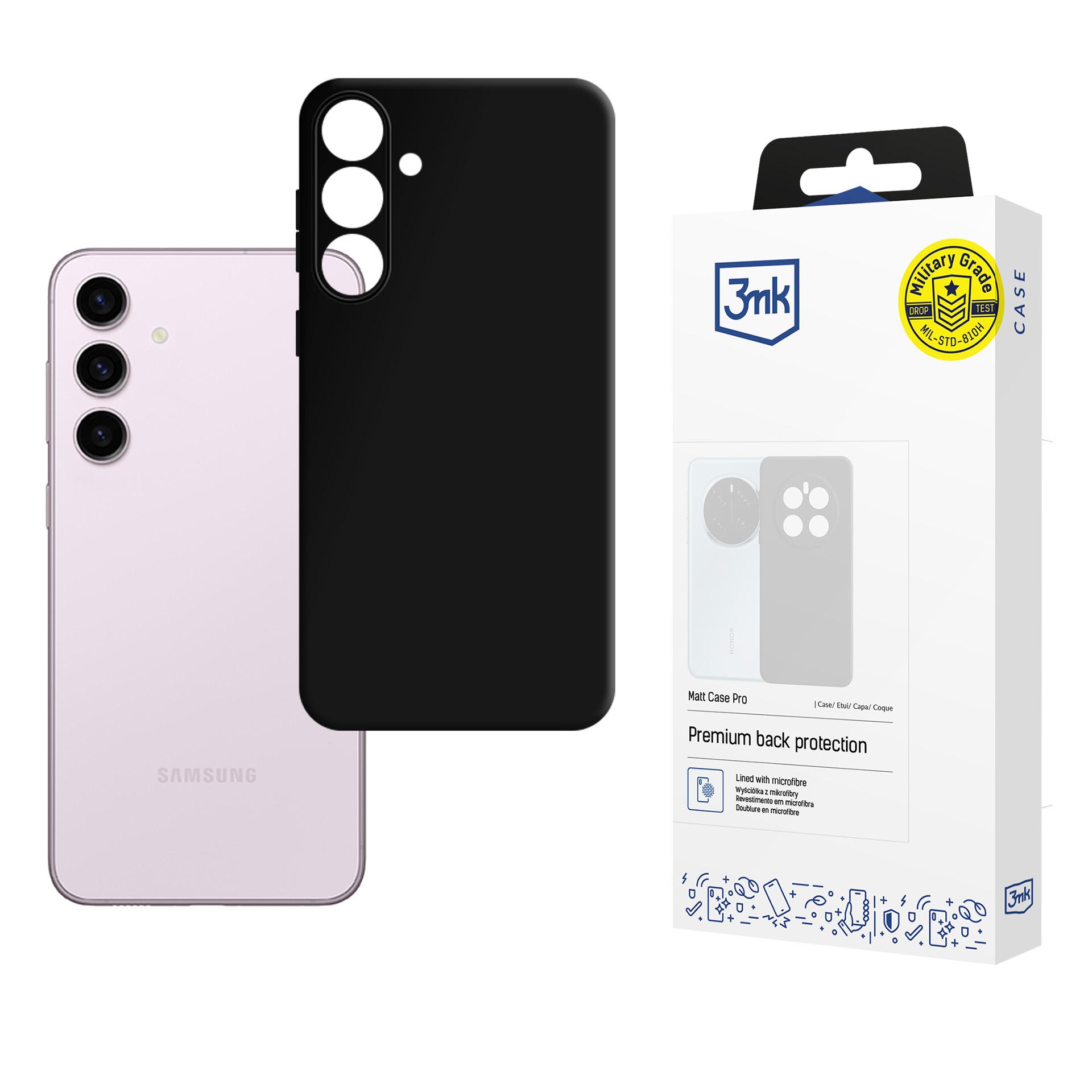 3mk Matēts apvalks Pro Samsung Galaxy S24 - melns