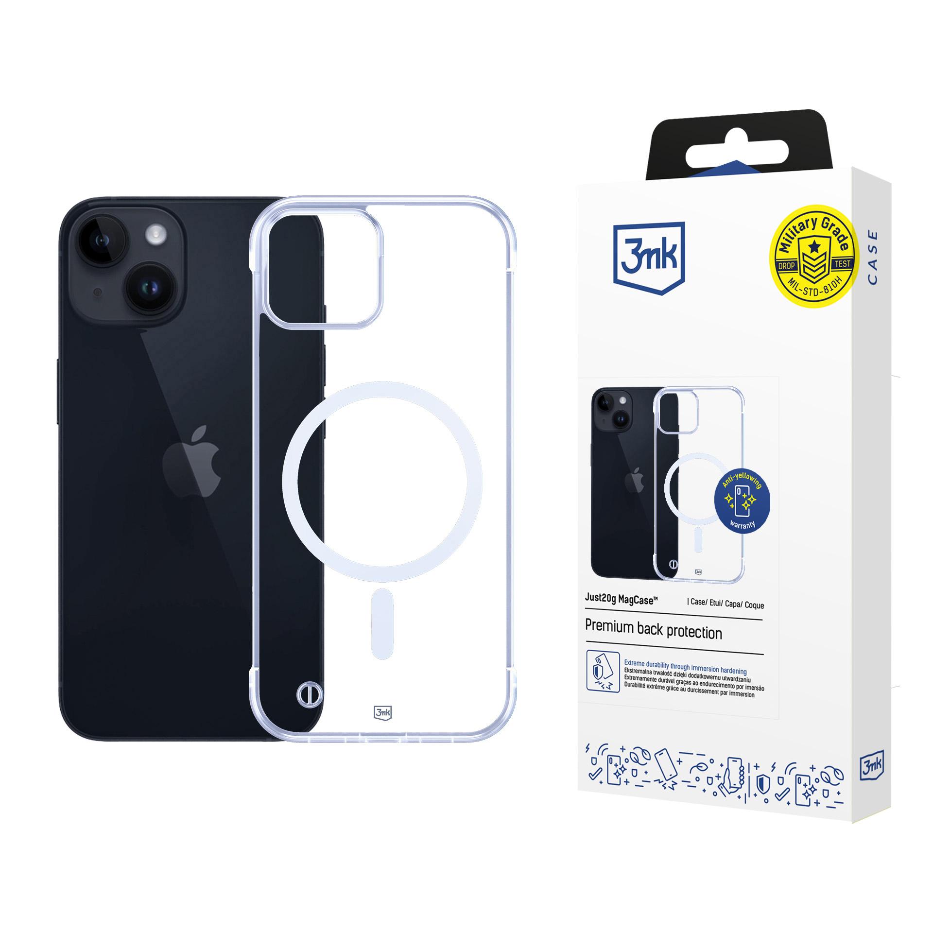 3mk Just20g MagCase iPhone 13 - caurspīdīgs