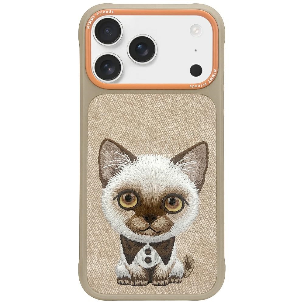 Nimmy Big Eyed Pet 2.0 Viedtālruņa apvalks iPhone 17 - smilškrāsains