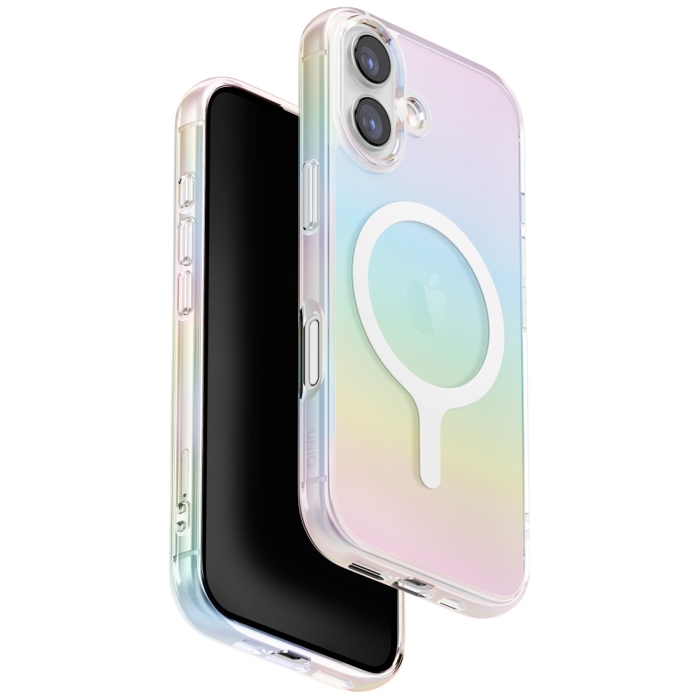 Uniq Iridescia Magclick uzlādes apvalks viedtālrunim iPhone 17 - daudzkrāsains