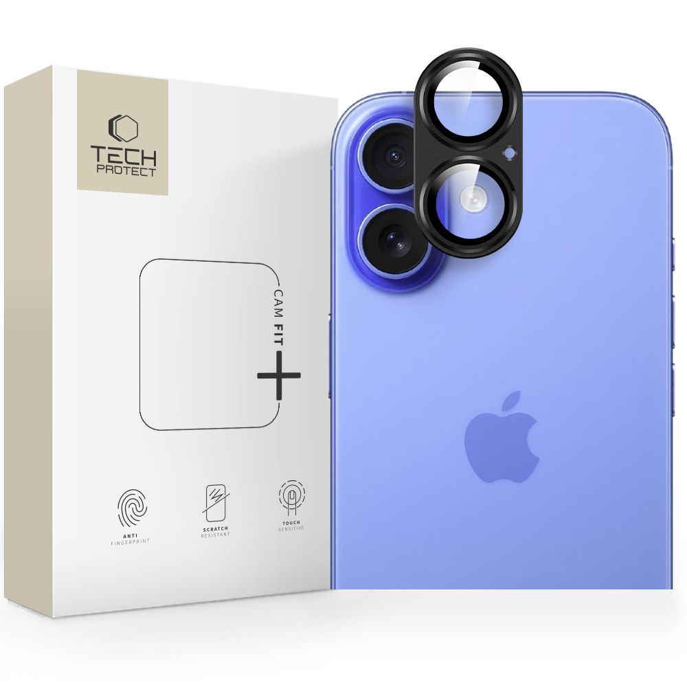 Tech-Protect Camfull Fit+ kameras vāciņš iPhone 17 - melns