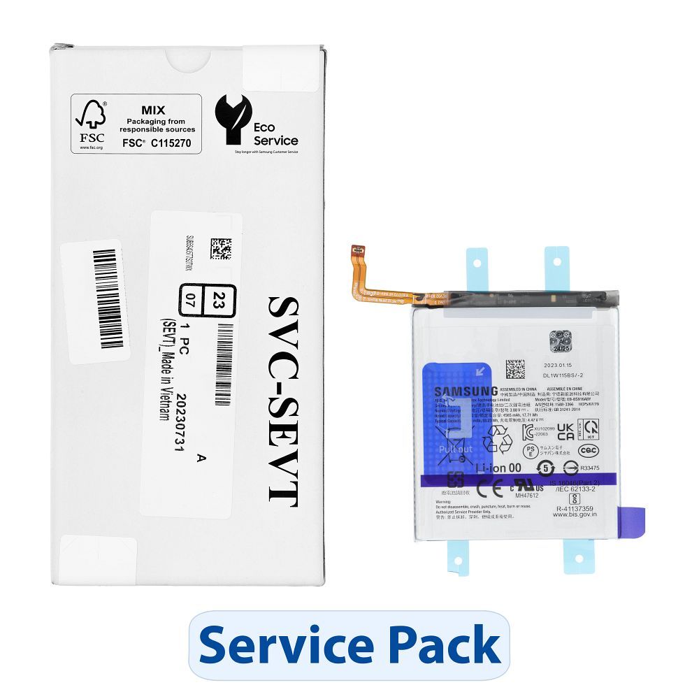 ServicePack baterija EB-BS916ABY paredzēta SAMSUNG S23 Plus S916B GH82-30470A