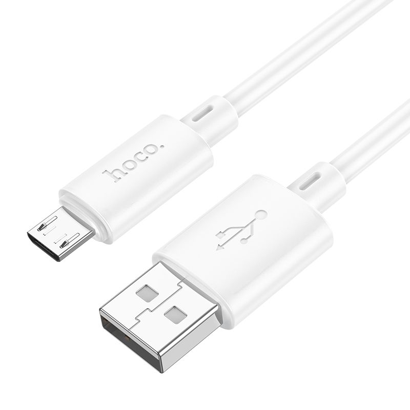 Kabelis USB-A uz Micro USB Hoco 2,4A 1 m X88 balts