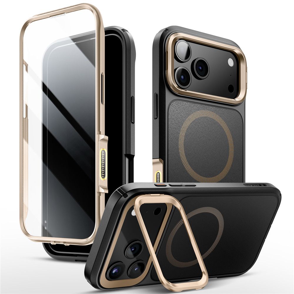 Supcase IBLSN Ares Flip Mag Magnētiskais viedtālruņa apvalks iPhone 17 Pro - zelta