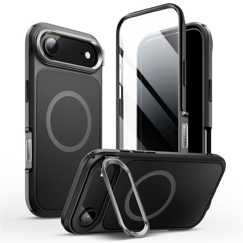 Supcase IBLSN Ares Flip Mag magnētiskais viedtālruņa apvalks MagSafe iPhone 17 Air - melns