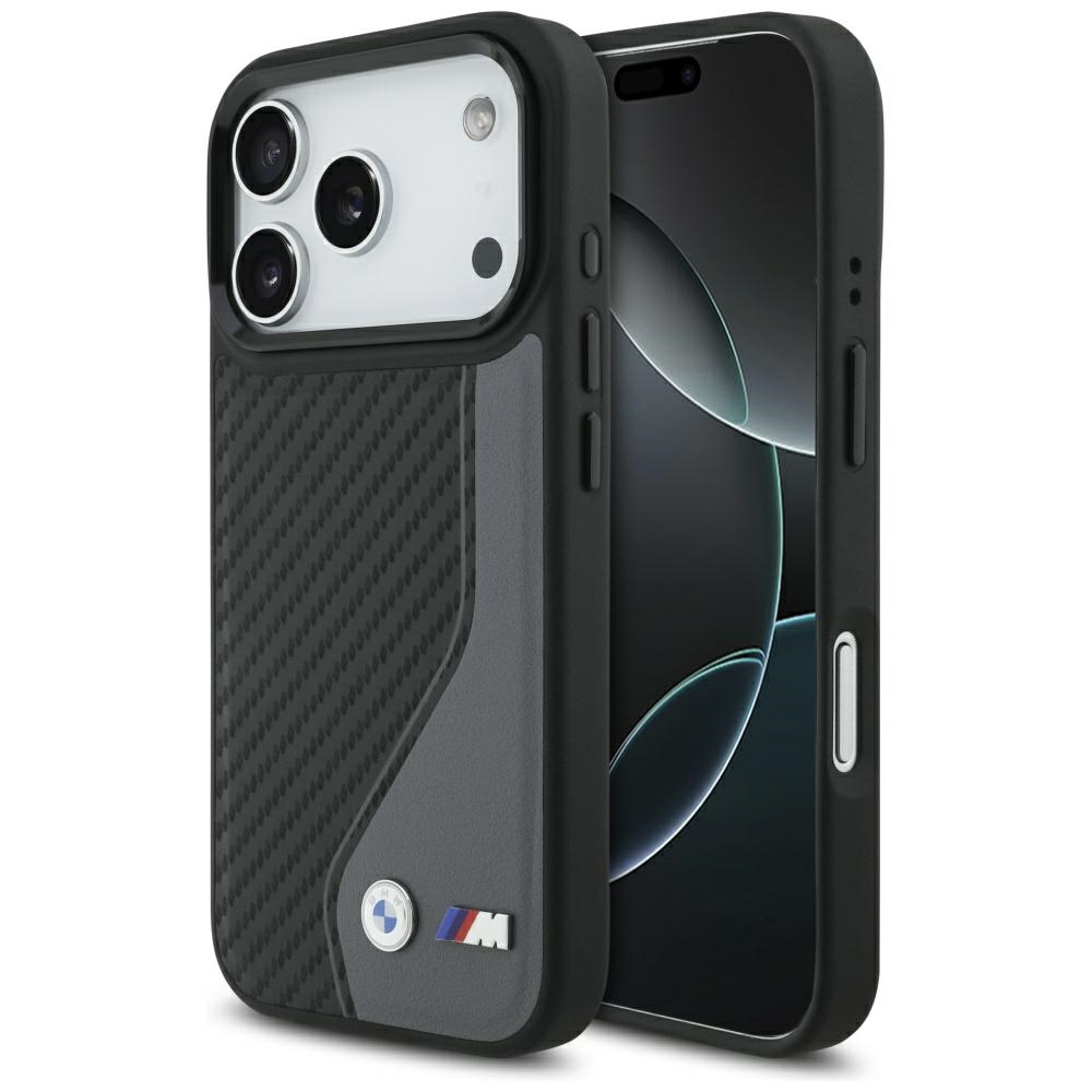 BMW M Carbon Logo Magnētiskais viedtālruņa apvalks iPhone 17 Pro - grafīts