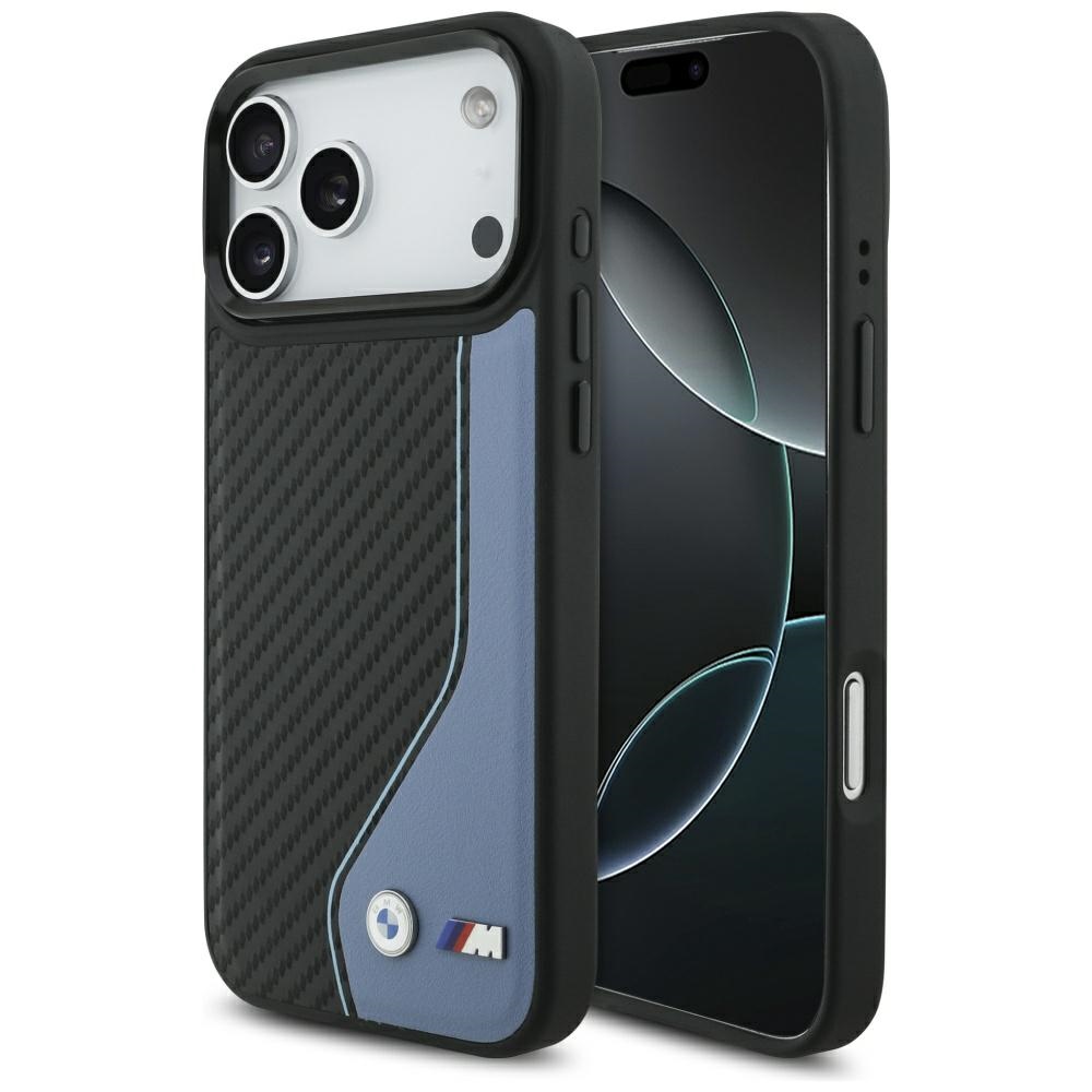 BMW M Carbon Logo Magnētiskais viedtālruņa apvalks iPhone 17 Pro Max - zils