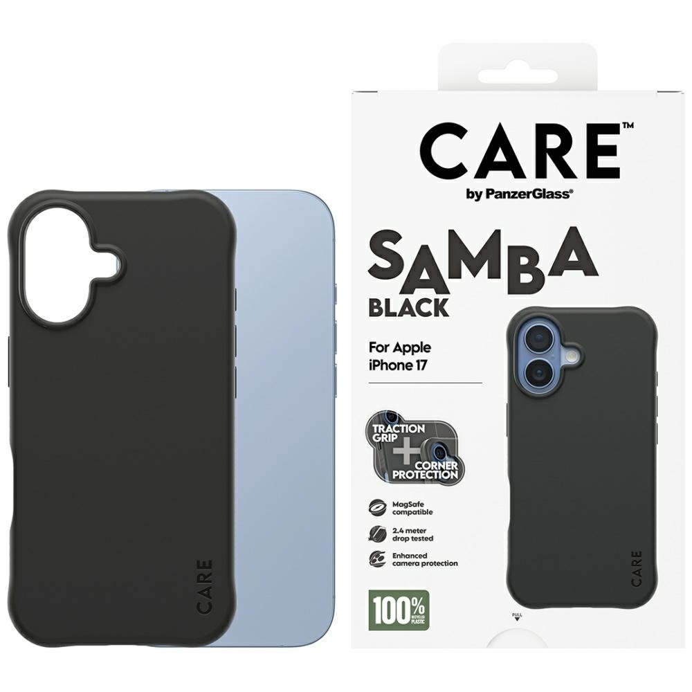 CARE by PanzerGlass Stilīgs Samba Magnētiskais viedtālruņa apvalks iPhone 17 - melns