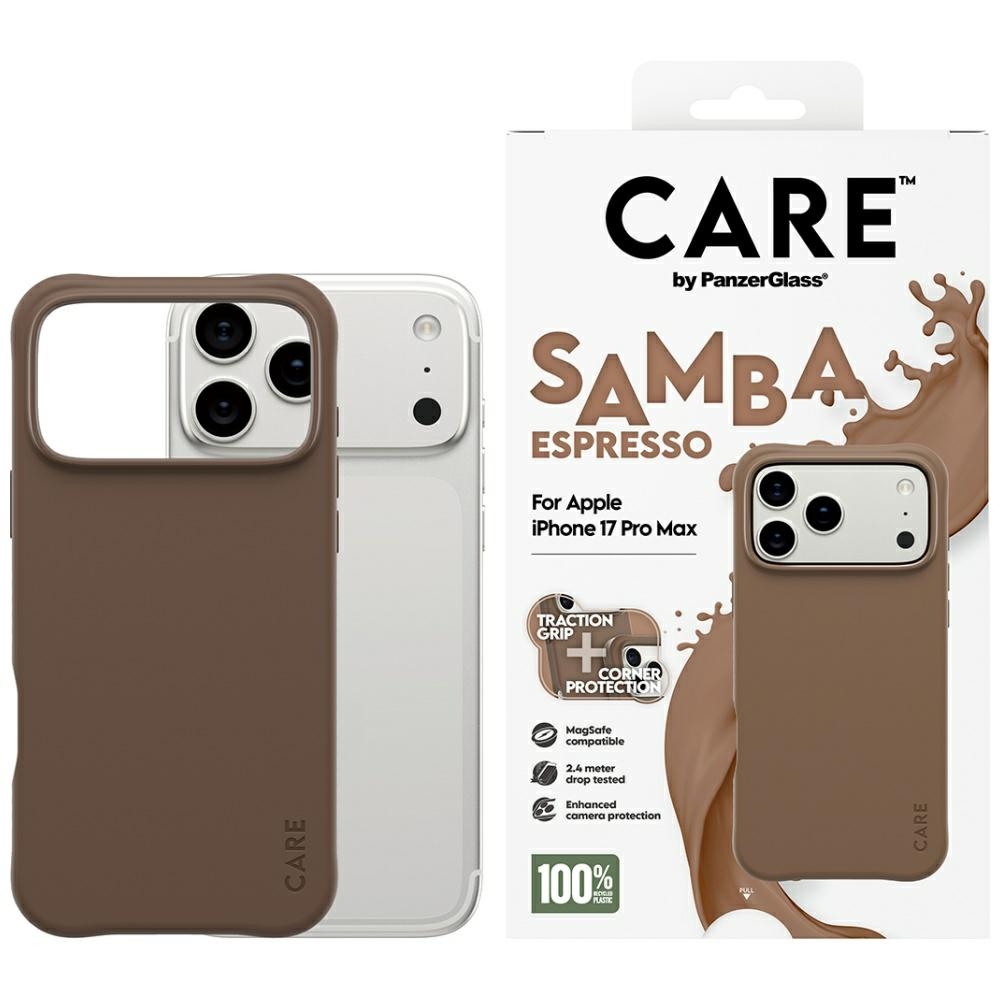 CARE by PanzerGlass Modes Samba Magnētiskais viedtālruņa apvalks iPhone 17 Pro Max - Brūns