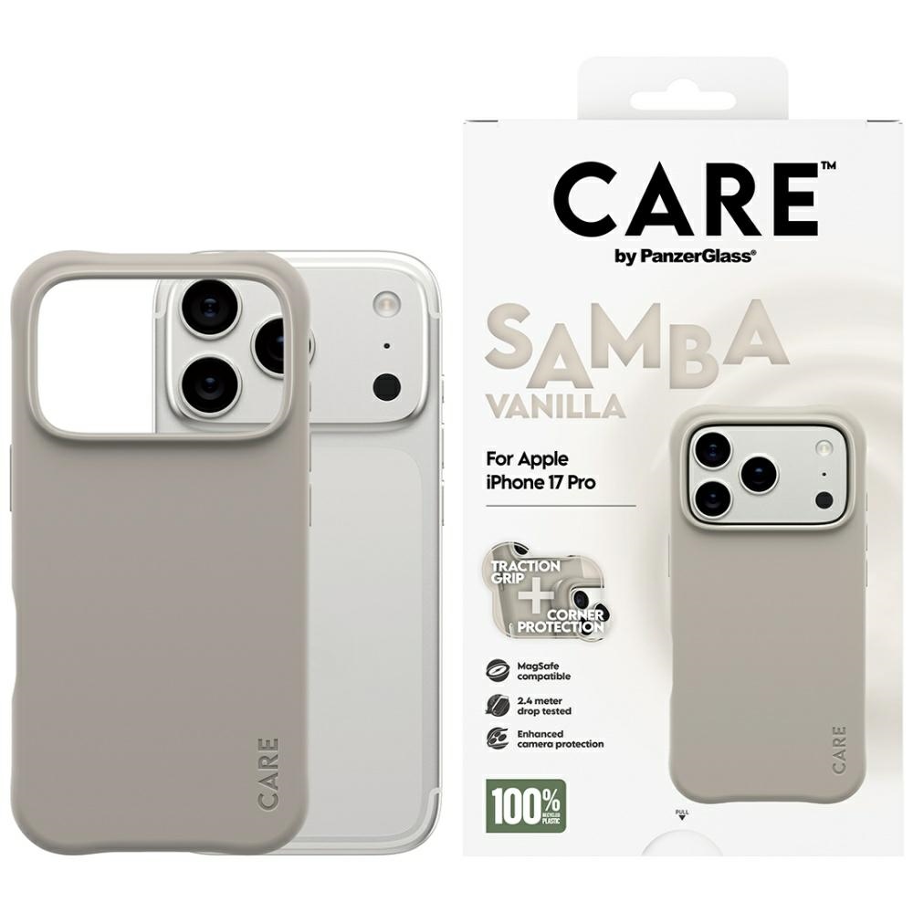 CARE by PanzerGlass Modes Samba Magnētiskais viedtālruņa apvalks iPhone 17 Pro - Pelēks