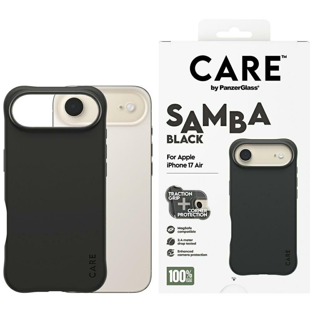 CARE by PanzerGlass Modes Samba Magnētiskais viedtālruņa apvalks iPhone Air - Melns