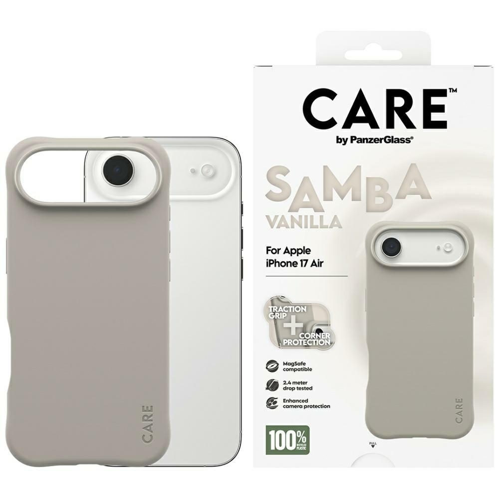 CARE by PanzerGlass Modes Samba Magnētiskais viedtālruņa apvalks iPhone Air - Pelēks