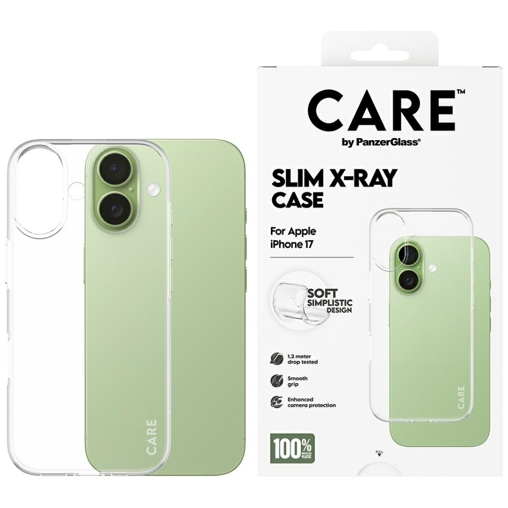 CARE by PanzerGlass Modes X-Ray Mīksts Pamata viedtālruņa apvalks iPhone 17 - Caurspīdīgs