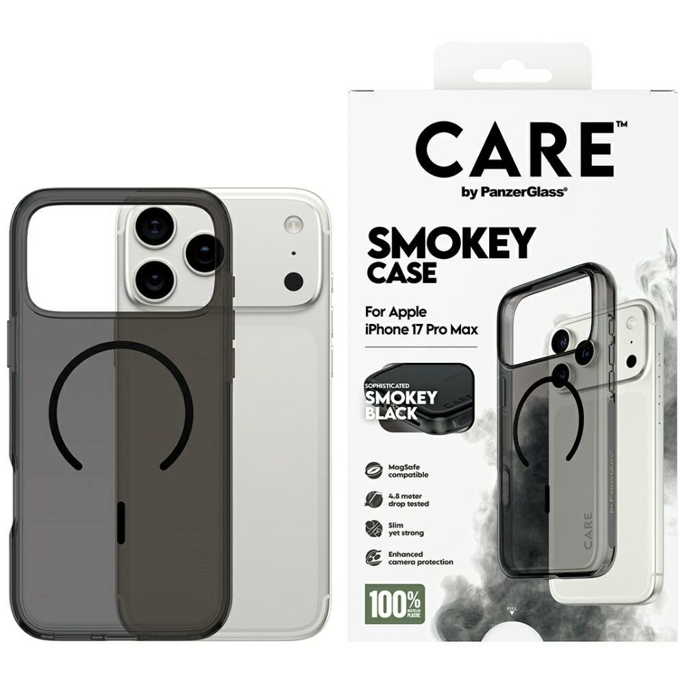 CARE by PanzerGlass Flagship Urban Explorer viedtālruņa apvalks ar melnu MagSafe iPhone 17 Pro Max - melns