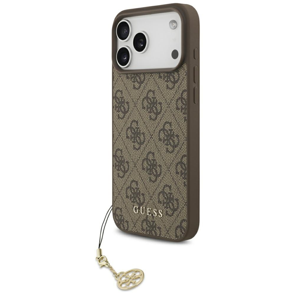 Guess 4G Charms Collection MagSafe viedtālruņa apvalks iPhone 17 Pro Max - brūns