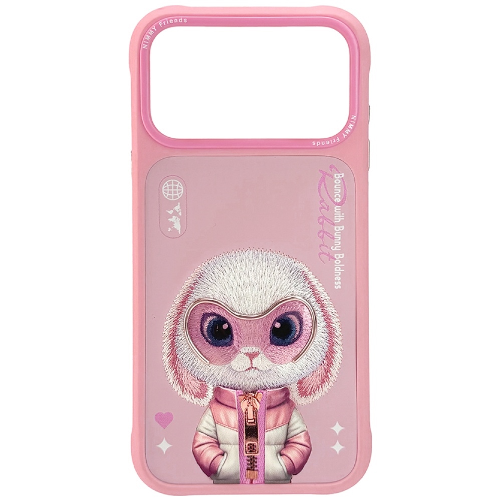 Nimmy Cool&Cute 2.0 Truša apvalks viedtālrunim iPhone 17 Pro - rozā
