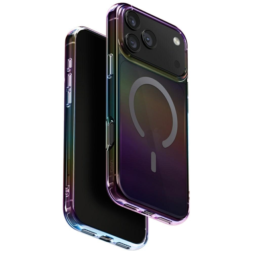 Uniq Iridescia viedtālruņa apvalks iPhone 17 Pro Max Magnētiskā uzlāde - daudzkrāsains