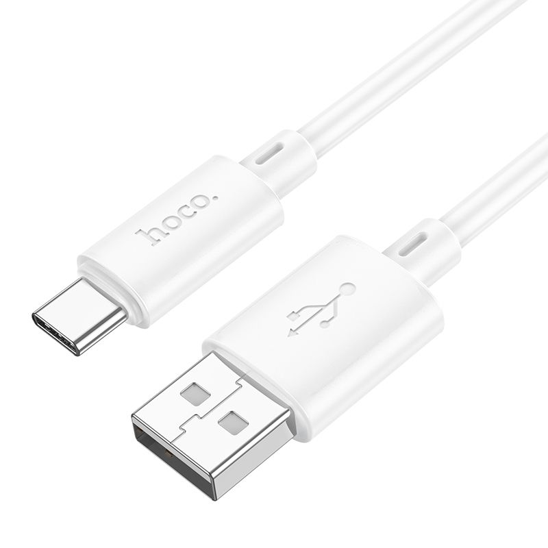 Kabelis USB-A uz USB-C Hoco 3A 1 m X88 balts