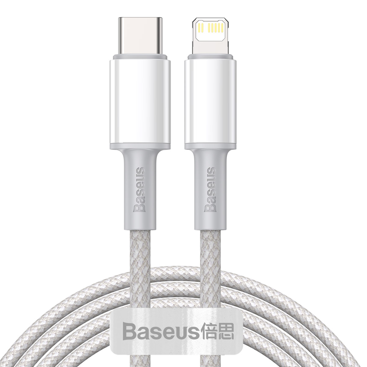 Baseus kabelis High Density PD USB-C - Lightning 2,0 m balts 20W