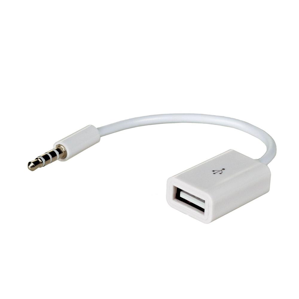 Akyga adapteris ar kabeli AK-AD-24 USB A (f) / mini Jack (m) 15cm