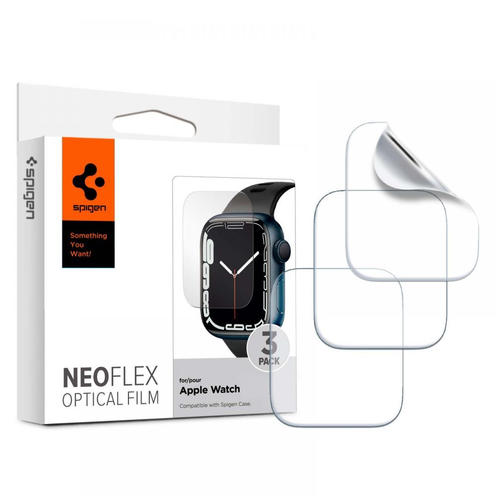 Spigen aizsargplēve Neo Flex 3 komplekts Apple Watch 4 / 5 / 6 / 7 / 8 / SE (44 / 45 mm)