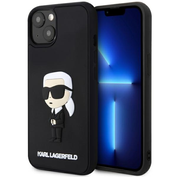 Viedtālruņa apvalks Karl Lagerfeld iPhone 14 Plus 6,7 KLHCP14M3DRKINK melns